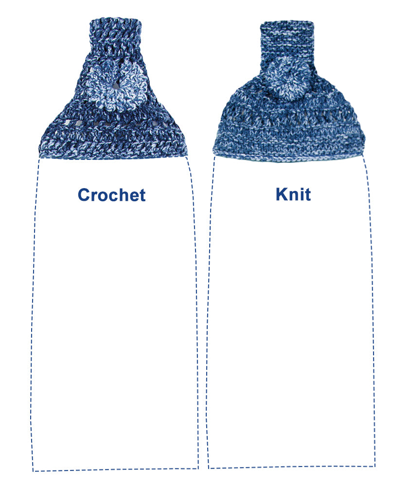 Basic Knit/Crochet Towel Toppers Pattern
