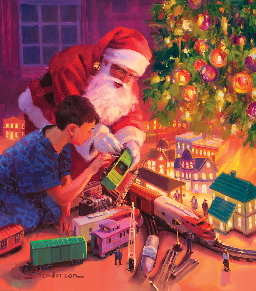 Boys and Their Trains Jigsaw Puzzle