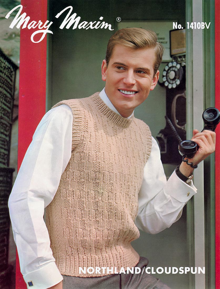 Modèle de pull sans manches pour hommes