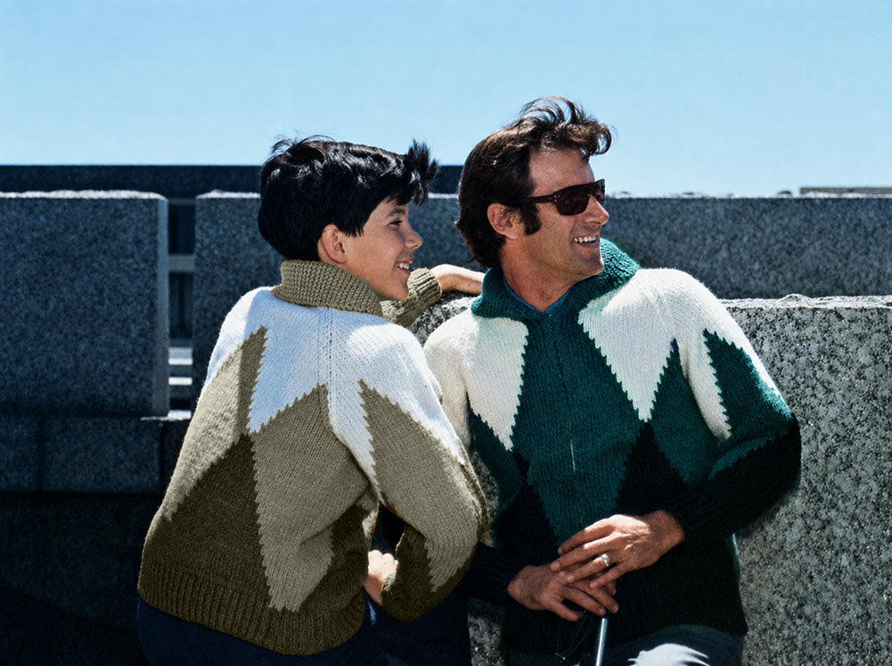 Patron de Cardigan Harlequin pour Dames et Jeunes