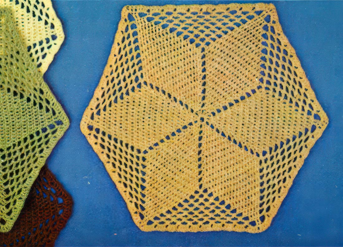 Modèle de sets de table au crochet