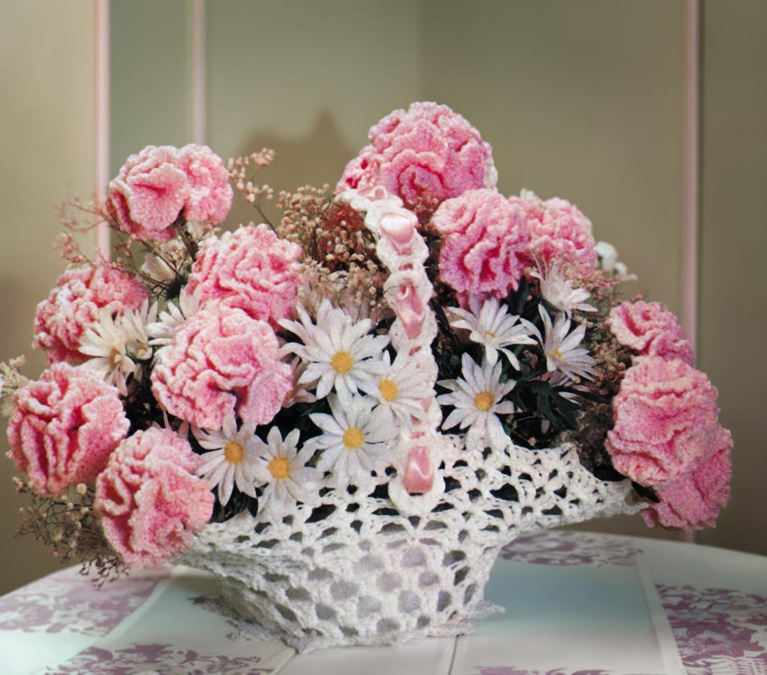 Modèle de panier et d'œillets
