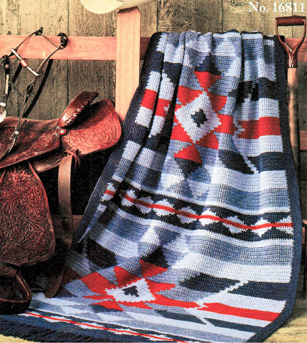 Modèle afghan en denim