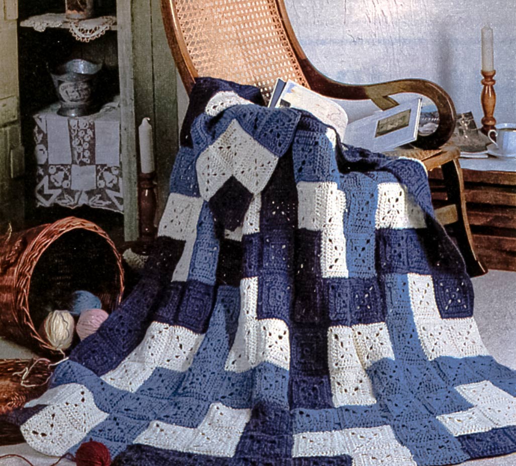 Modèle afghan de noeud d'amoureux