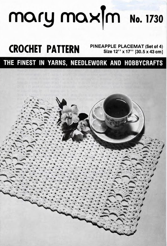 Pineapple Placemat Pattern