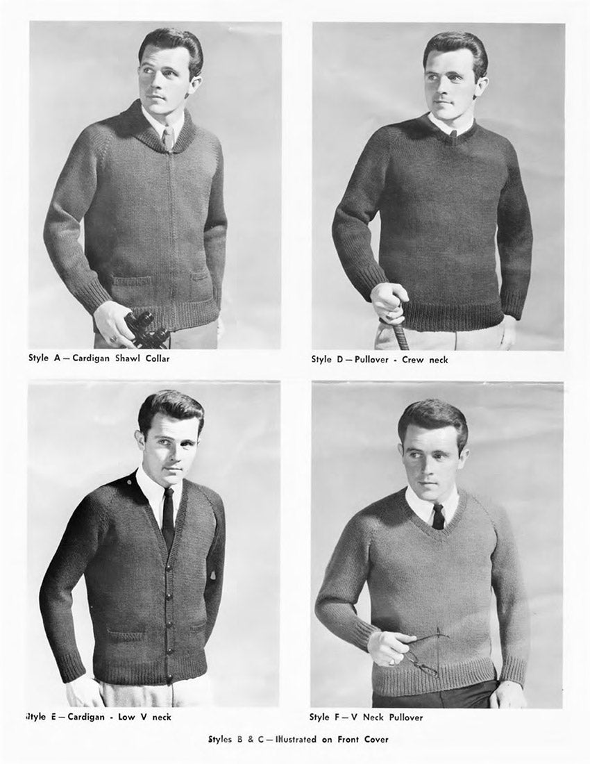 Ladies' or Men's Cardigans and Pullovers Pattern