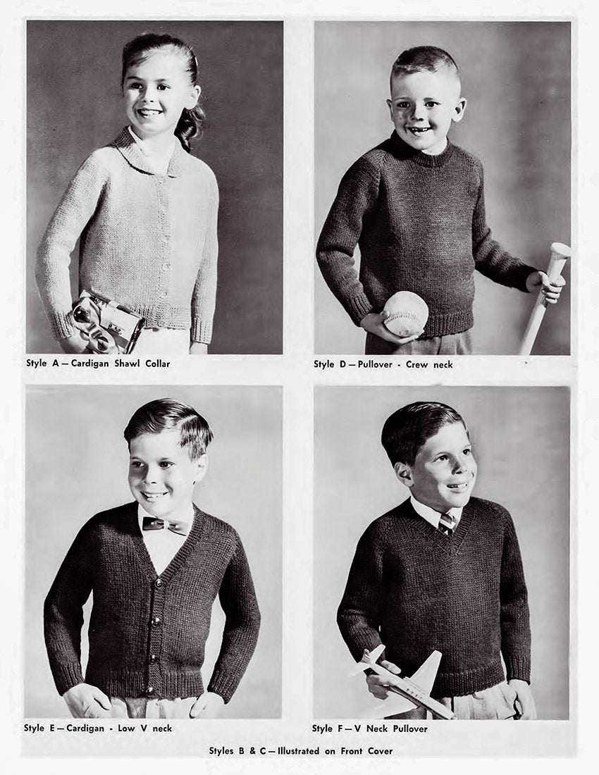Kiddies' Cardigans and Pullovers Pattern