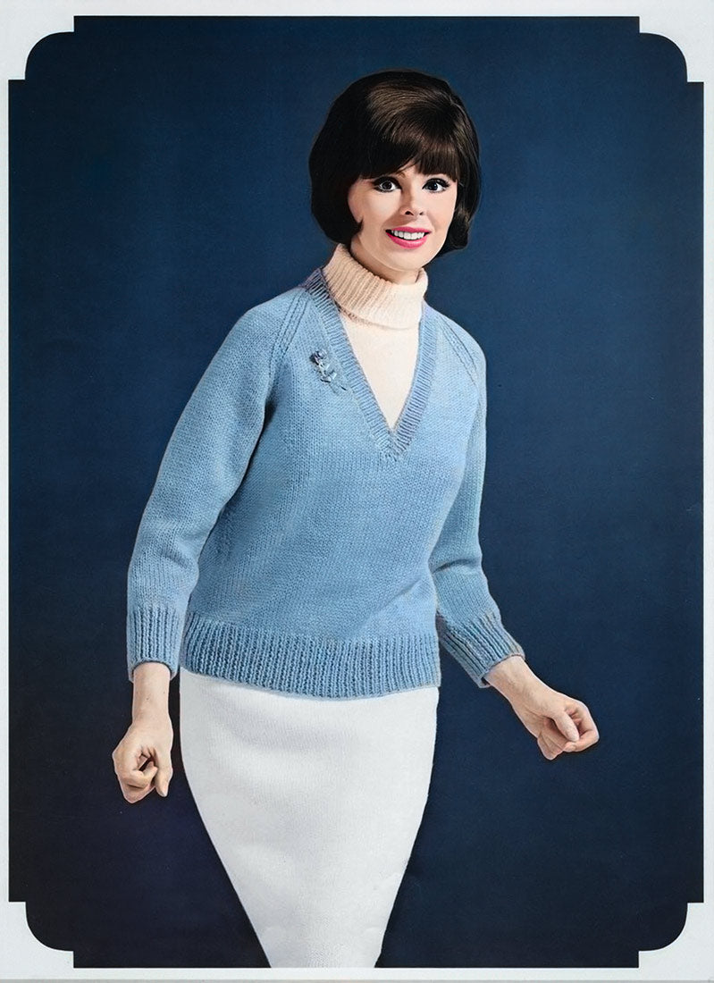 Modèle de pull, Dickey et jupe pour femme