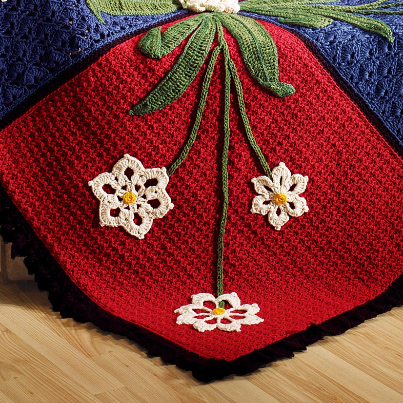Floral Spray Afghan Pattern