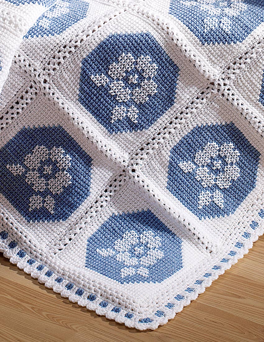 White Rose Afghan Pattern