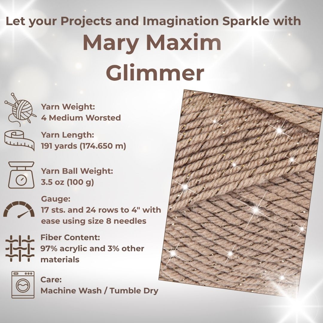 Mary Maxim Glimmer Yarn