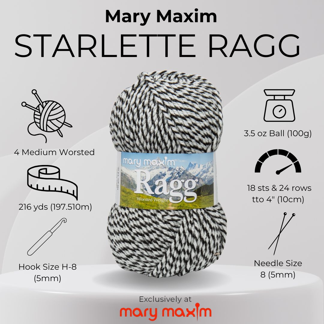 Mary Maxim Starlette Ragg Yarn