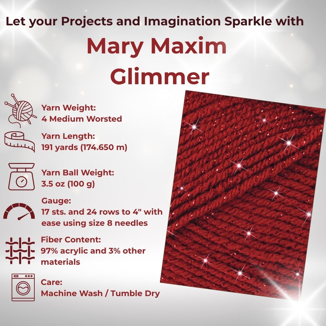 Mary Maxim Glimmer Yarn