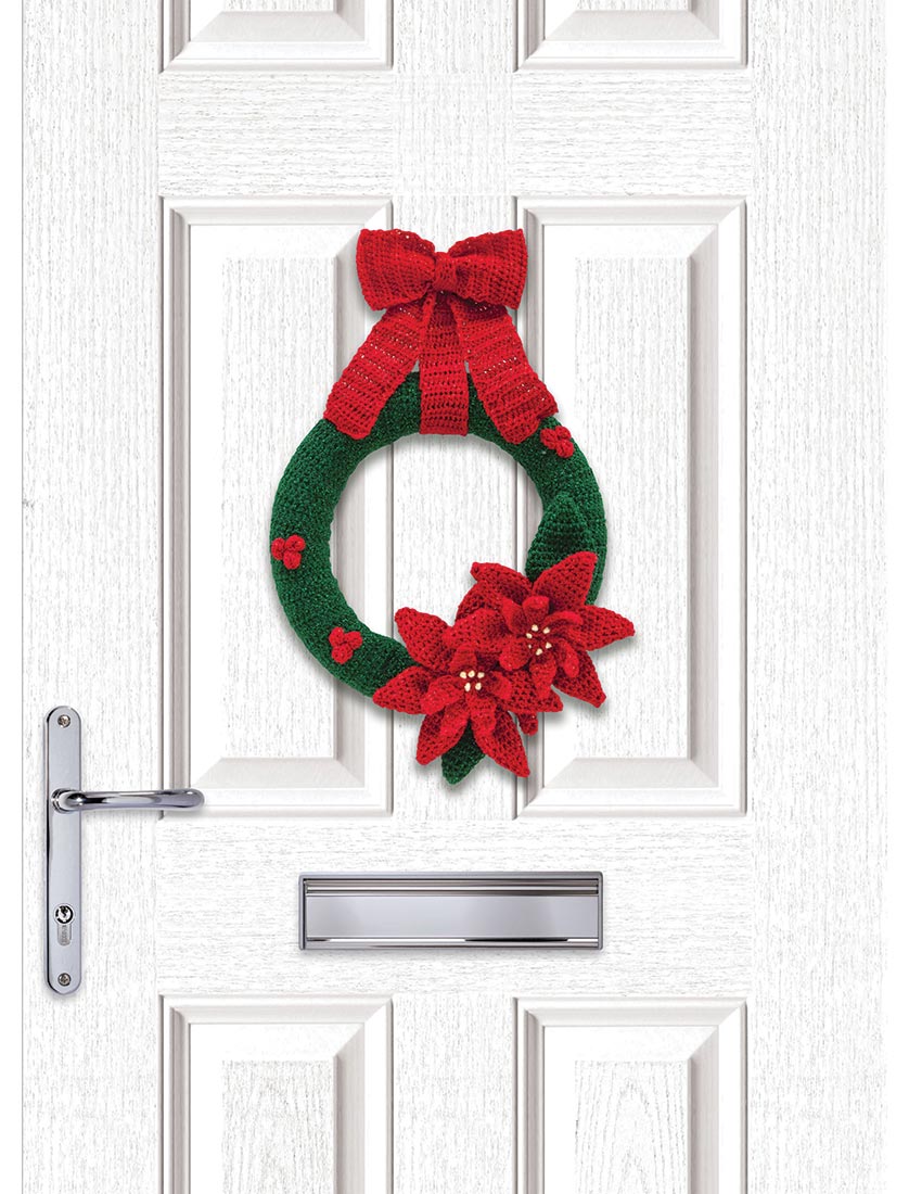 Poinsettia Wreath Pattern