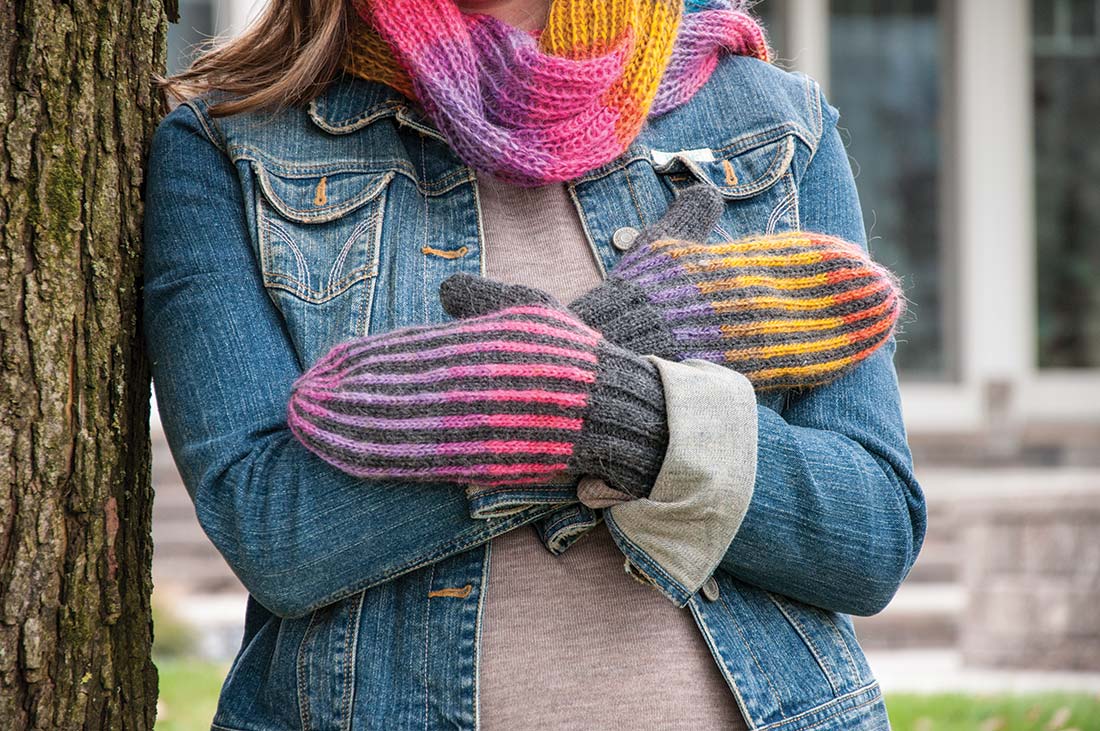 Mittens, Boot Cuff, and Scarf Pattern