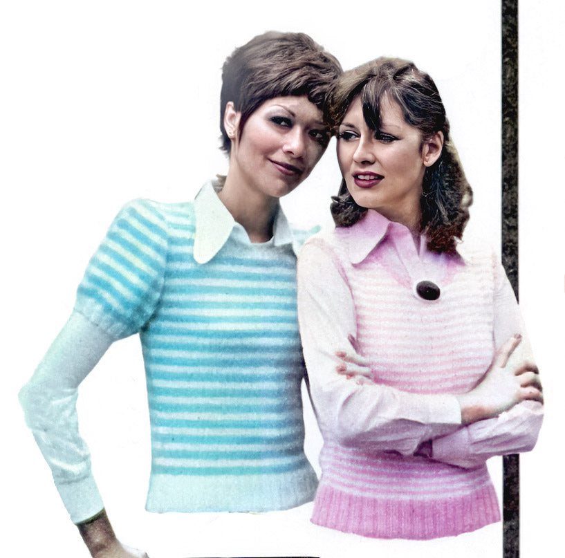 Ladies' Striped Shell Pattern