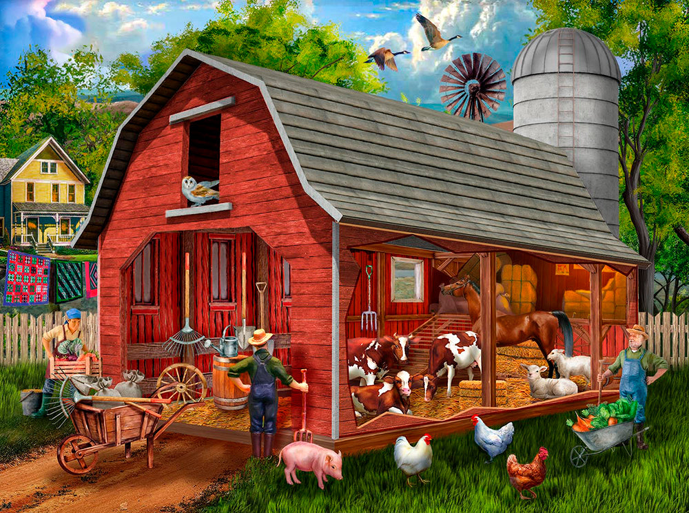 The Old Red Barn Jigsaw Puzzle