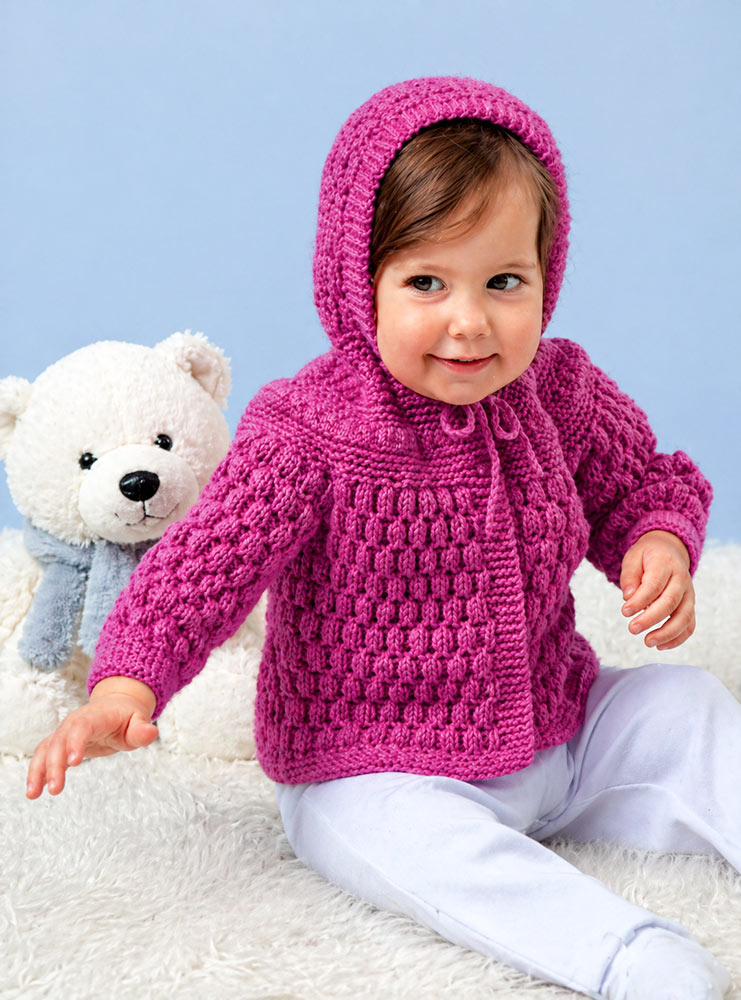Modèle de cardigan à capuche