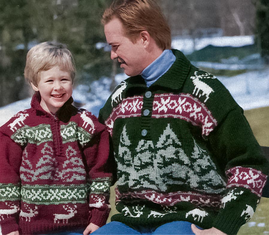 Reindeer and Trees Adult's Pullover Pattern
