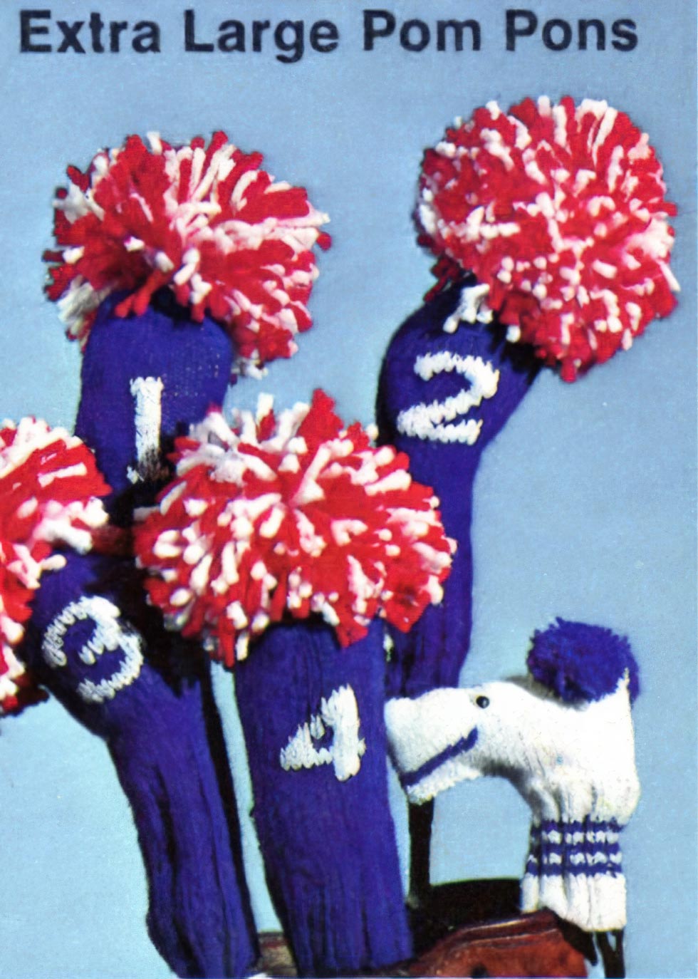 Couvertures de club de golf et modèle de chiot putter