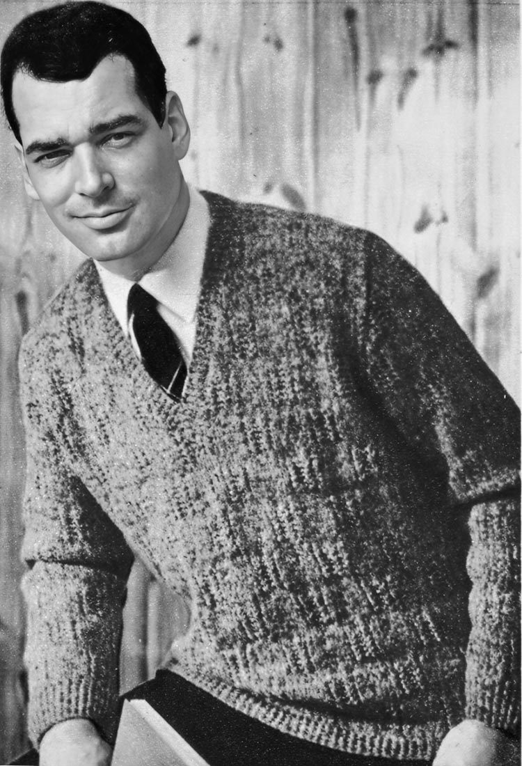 Men's V-Neck Pullover Pattern