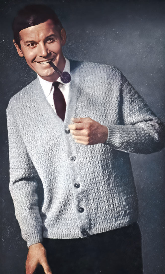 Modèle de cardigan pour hommes