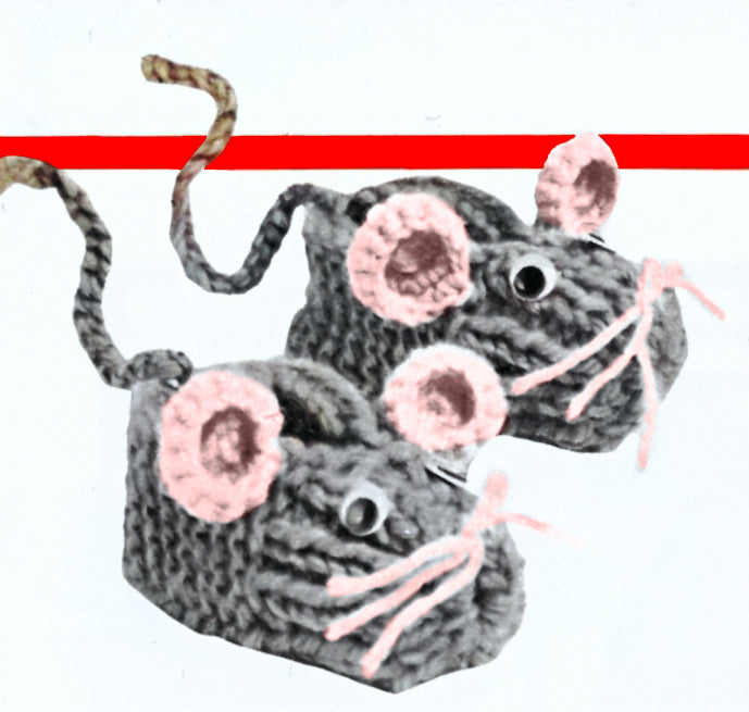 Modèle de pantoufles de souris