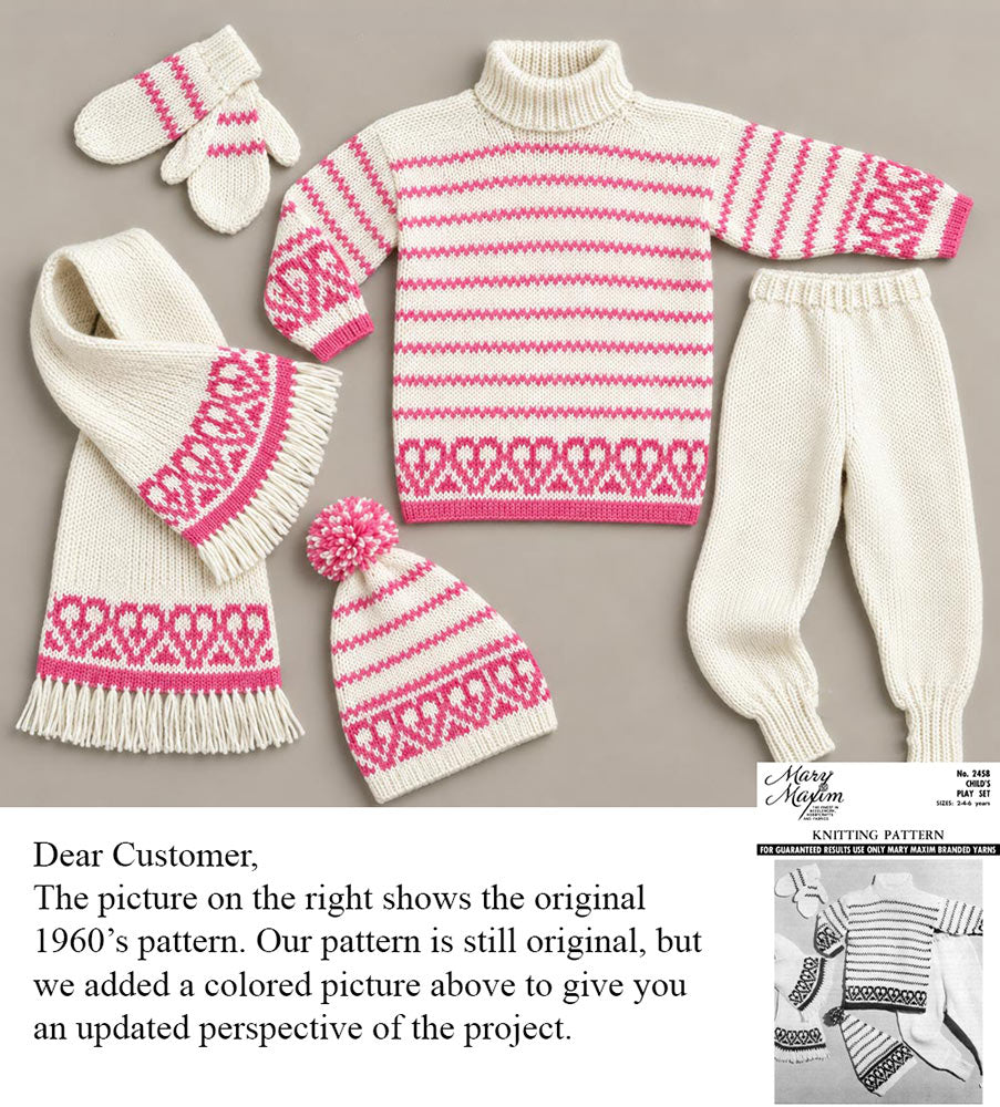 Child's Play Set Pattern