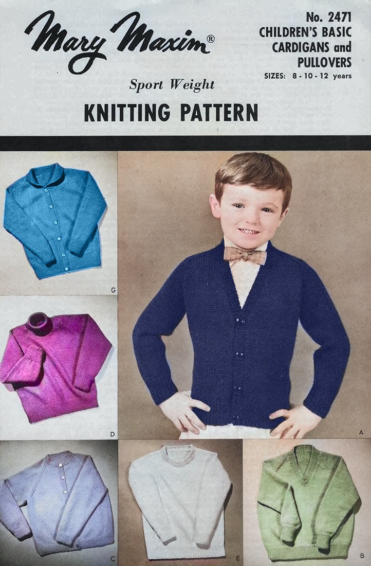 Children's Basic Cardigans and Pullovers Pattern