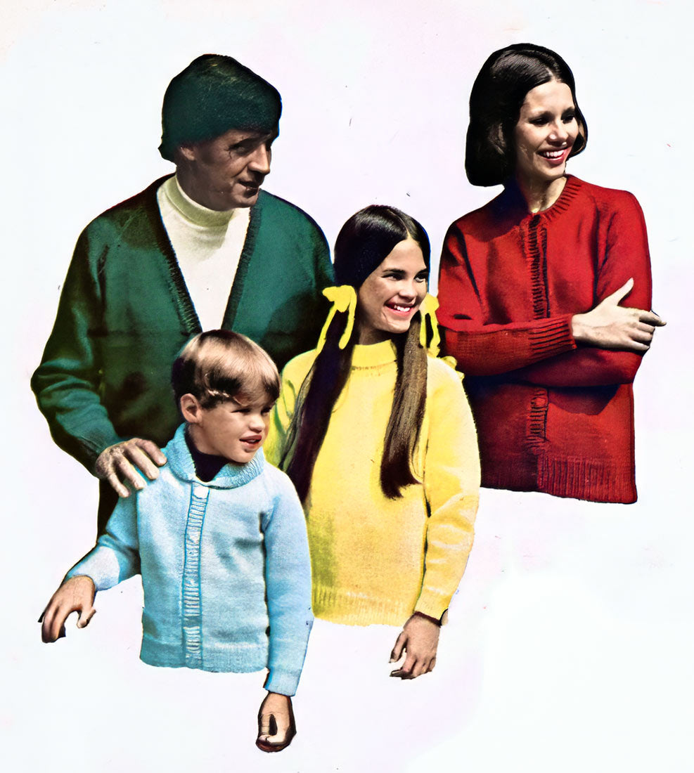 Ladies' or Men's Basic Cardigans and Pullovers Pattern