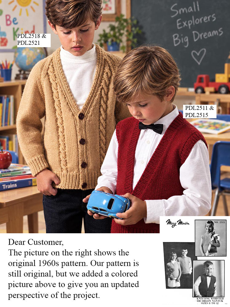 Modèle de coquilles et de gilets pour enfants