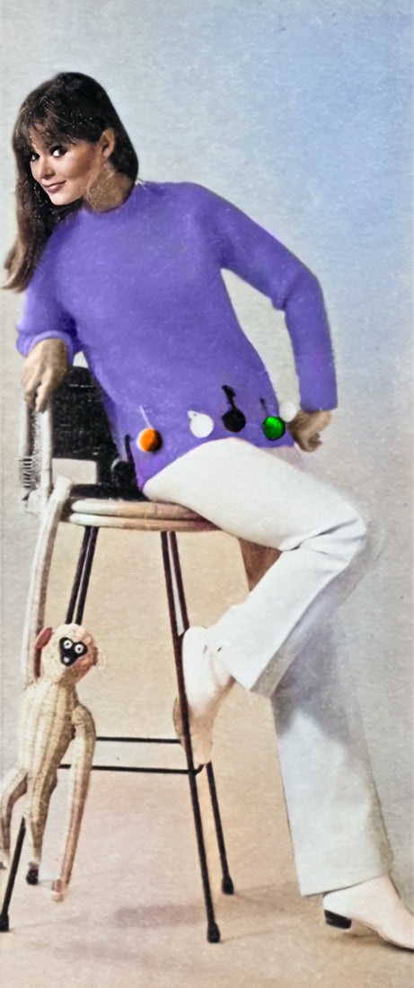 Modèle de pull avec note de musique