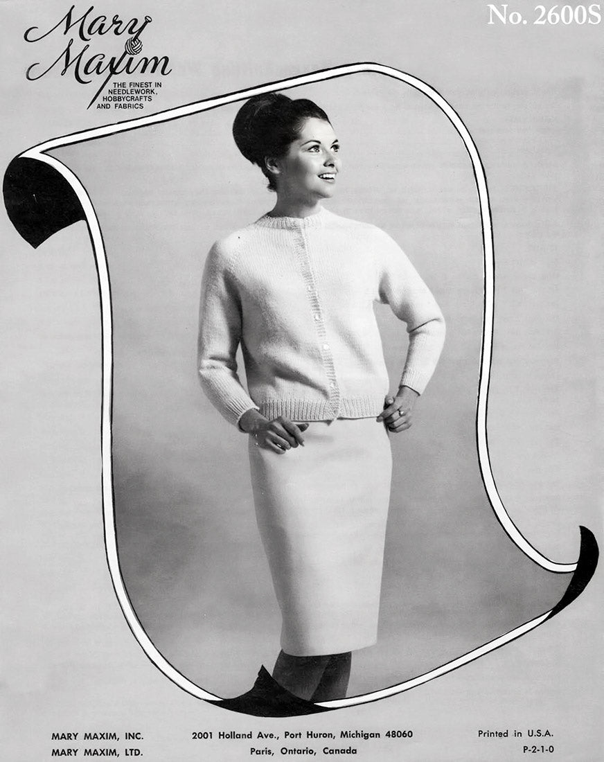 Ladies' Sport Weight Cardigan Pattern