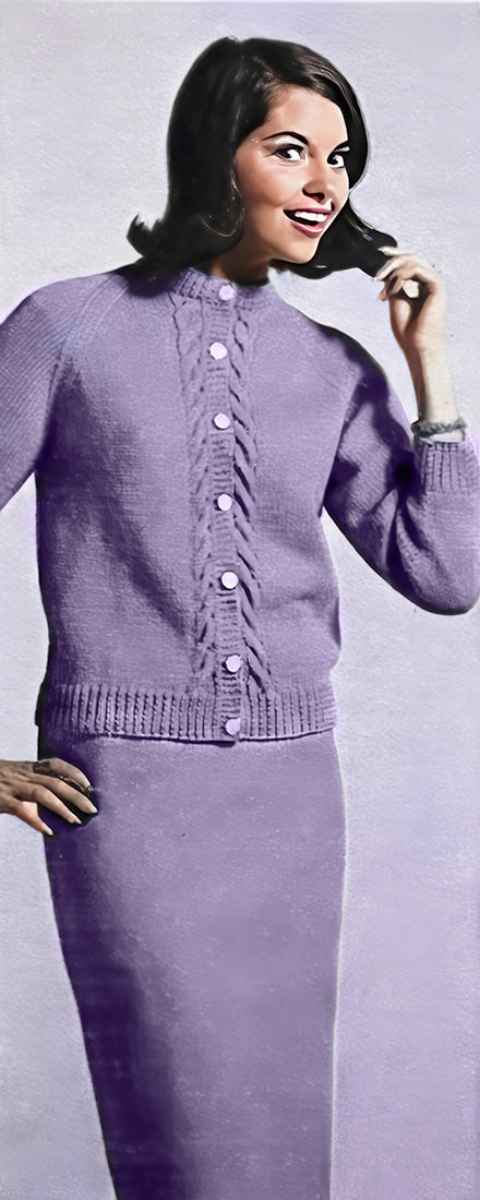 Ladies' Cable Cardigan Pattern