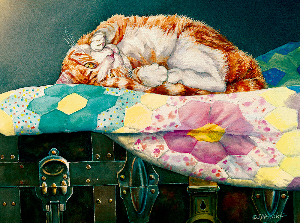 Comfortable Cat Jigsaw Puzzle