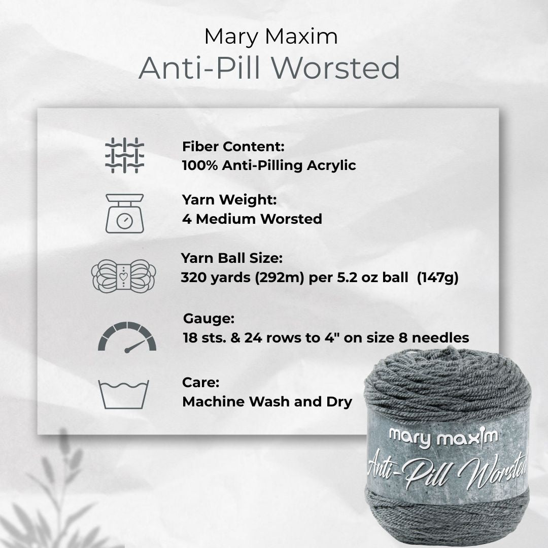 Mary Maxim Anti-Pilling Worsted Yarn