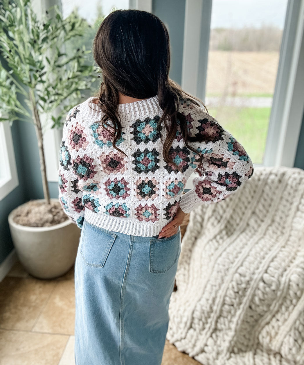 Granny Crop Cardigan