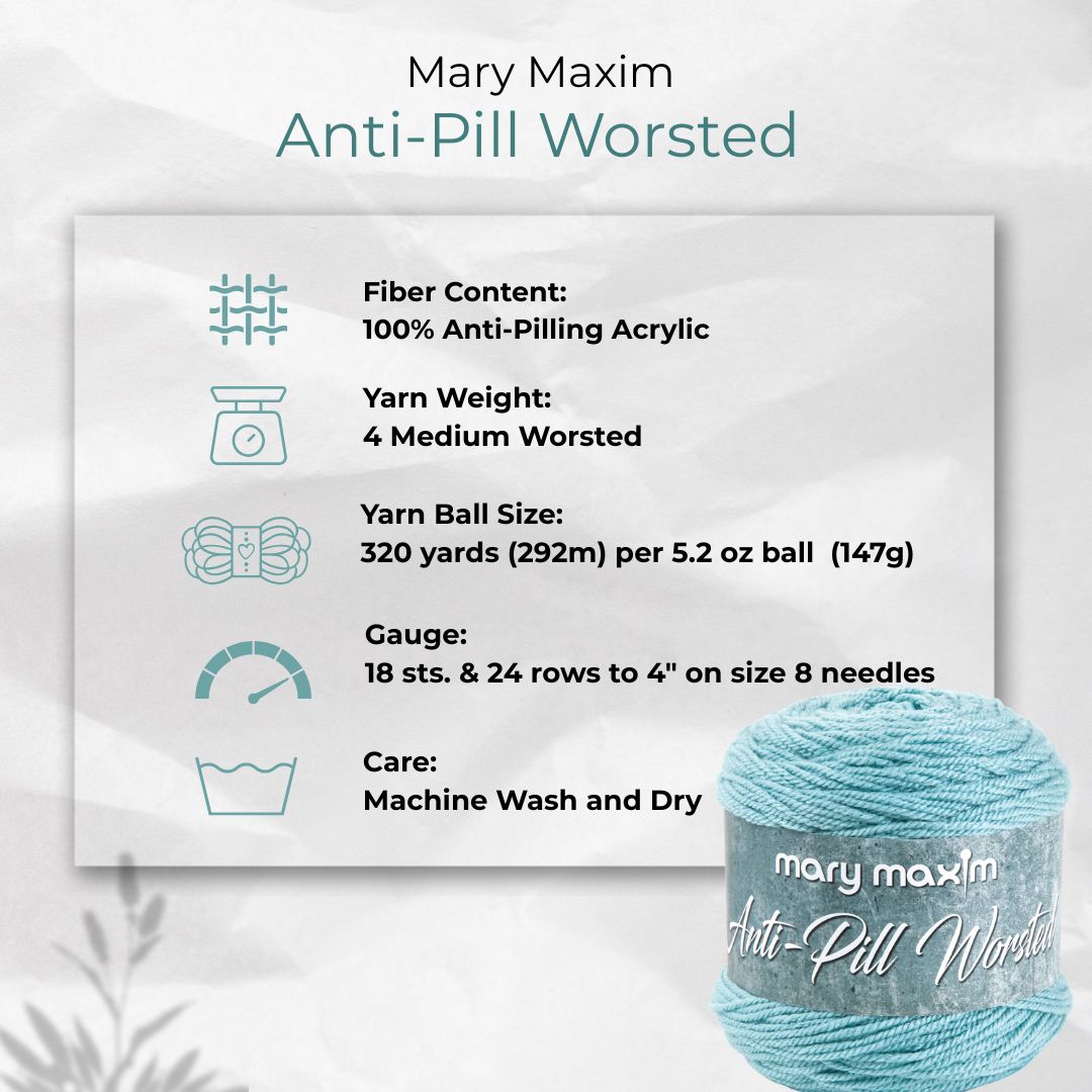Mary Maxim Anti-Pilling Worsted Yarn