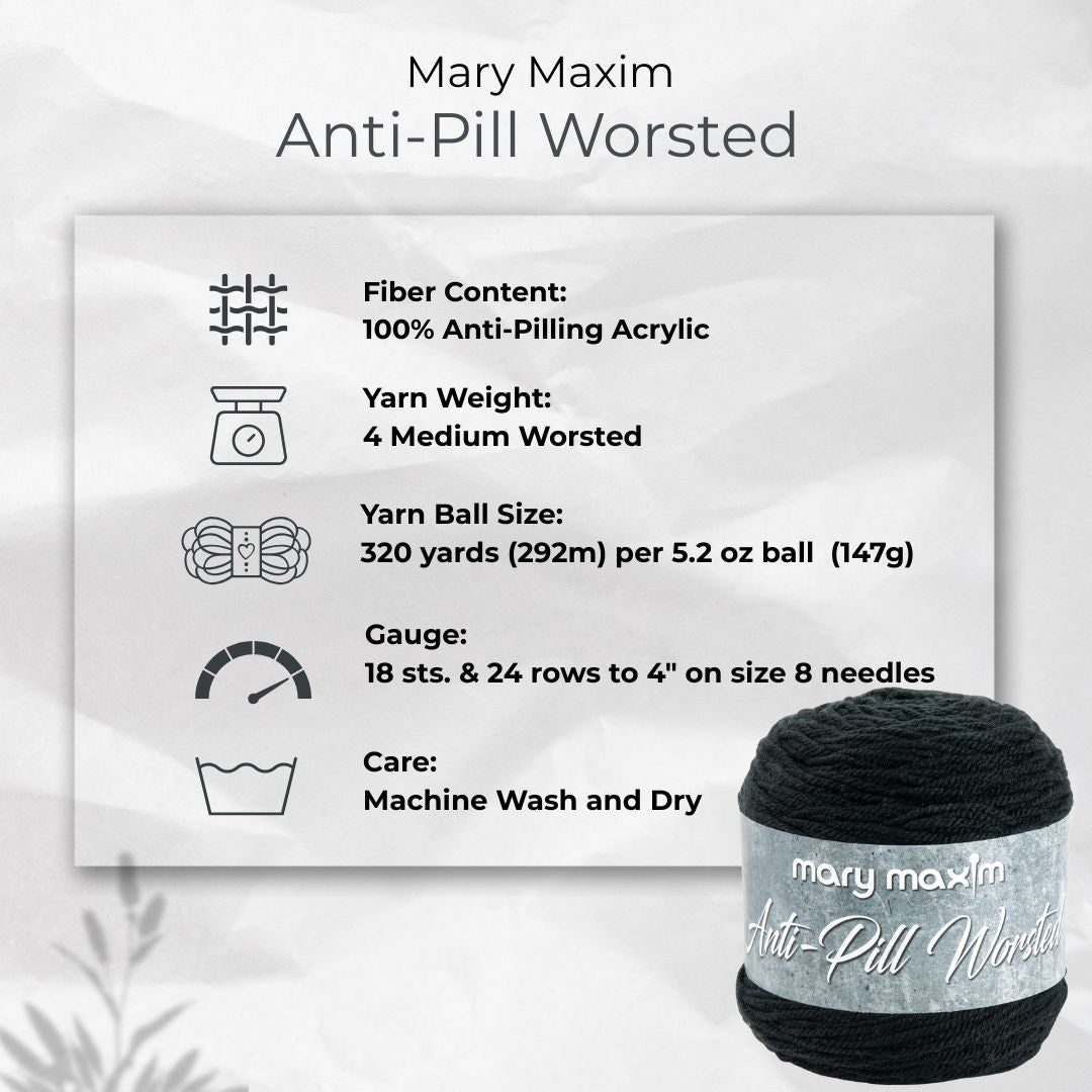 Mary Maxim Anti-Pilling Worsted Yarn