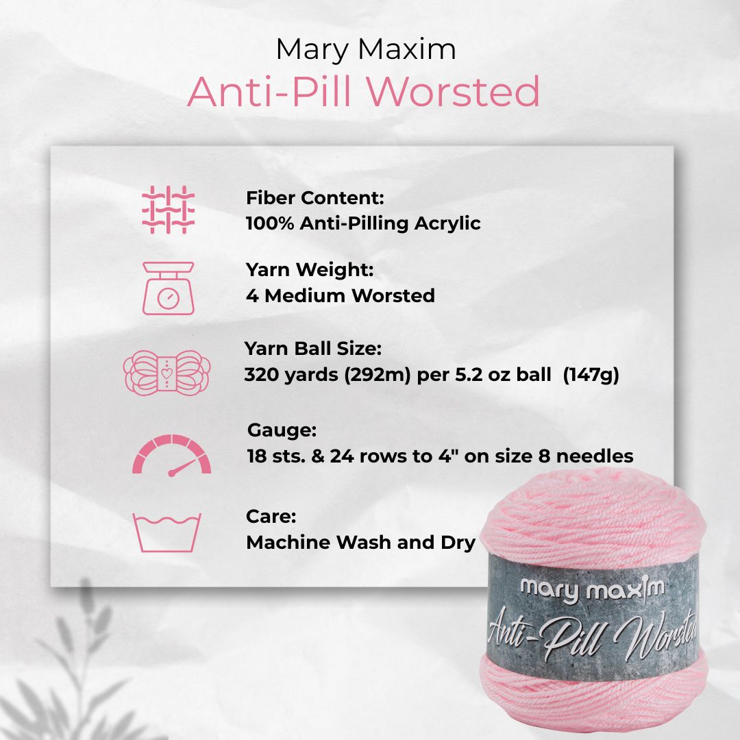 Mary Maxim Anti-Pilling Worsted Yarn