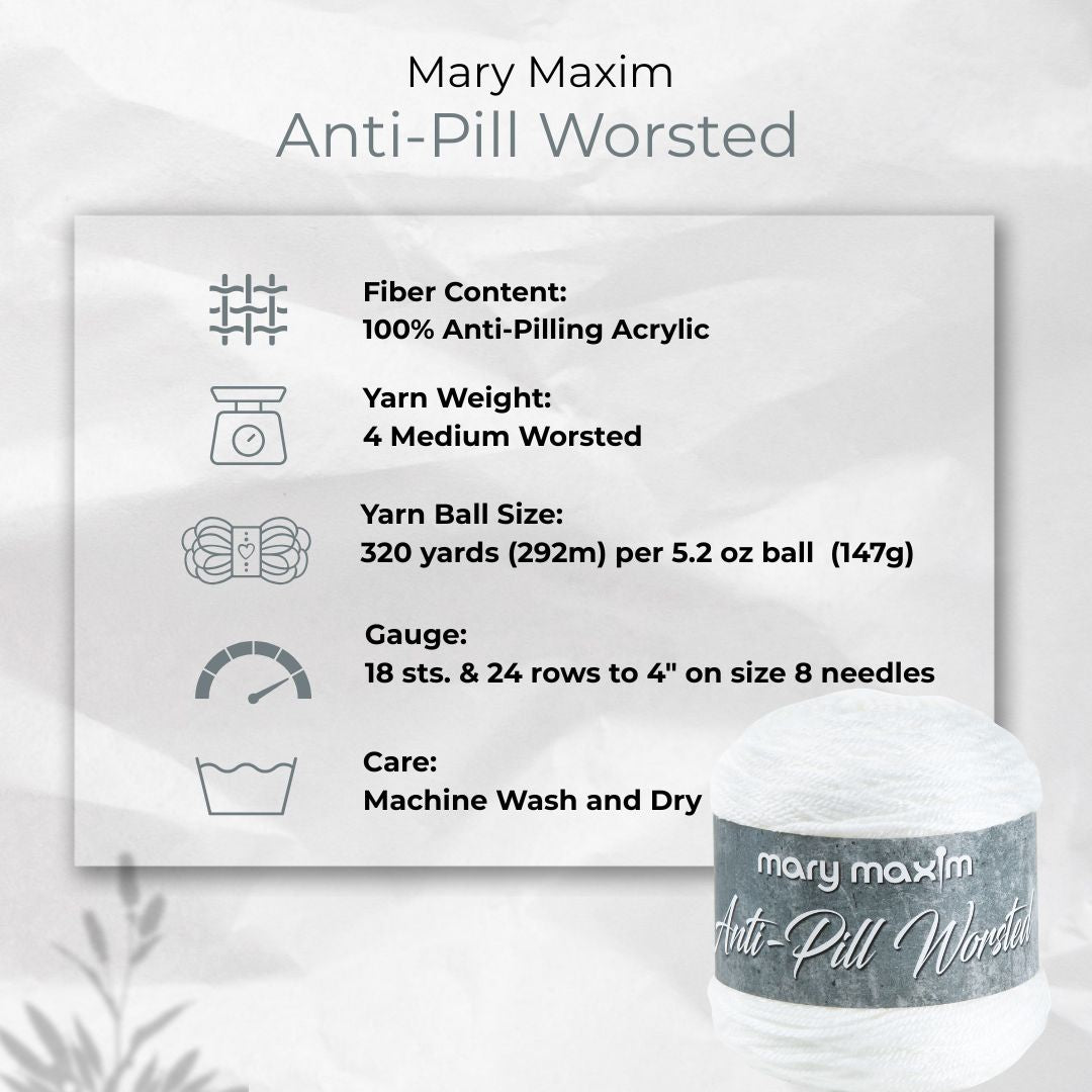 Mary Maxim Anti-Pilling Worsted Yarn