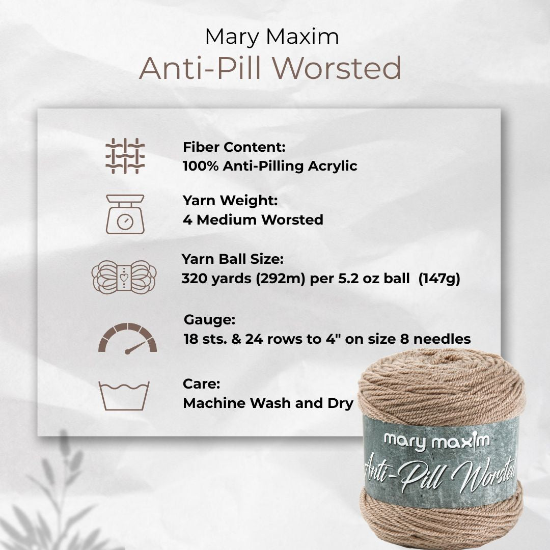 Mary Maxim Anti-Pilling Worsted Yarn