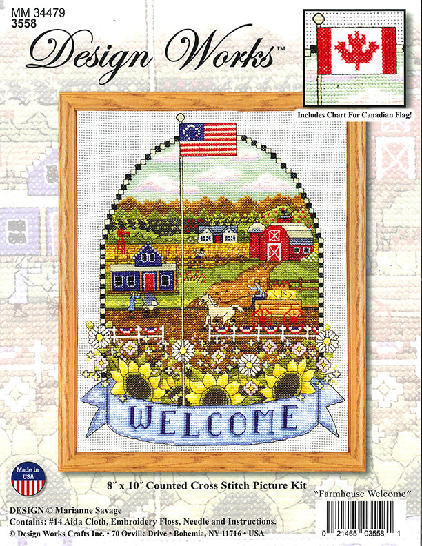 Farmhouse Welcome Counted Cross Stitch Kit