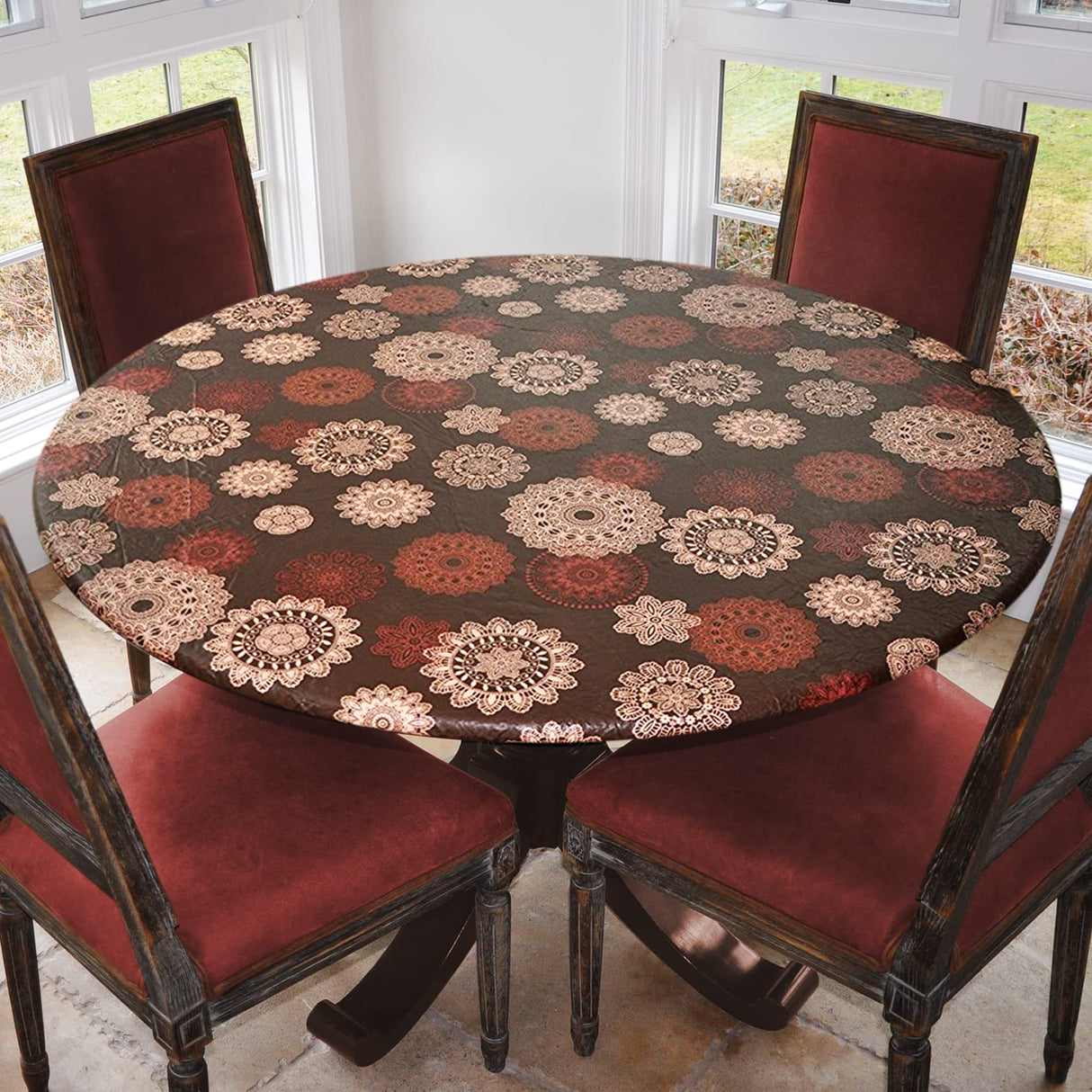 Medallion Elastic Table Covers