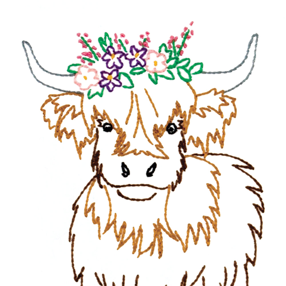 Highland Cow Hand Towel Set