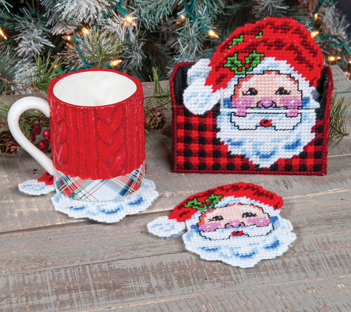 Santa Claus Coaster Set