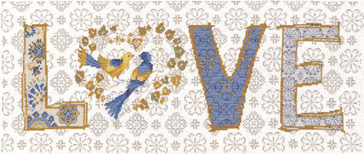 LOVE Counted Cross Stitch Kit