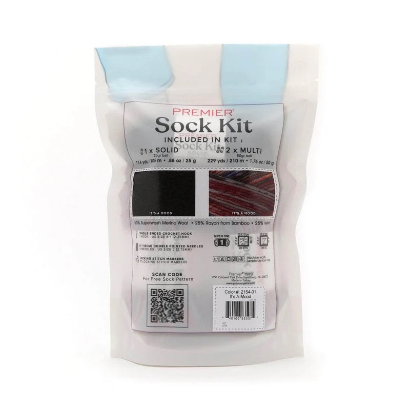 Premier Knit or Crochet Sock Kits