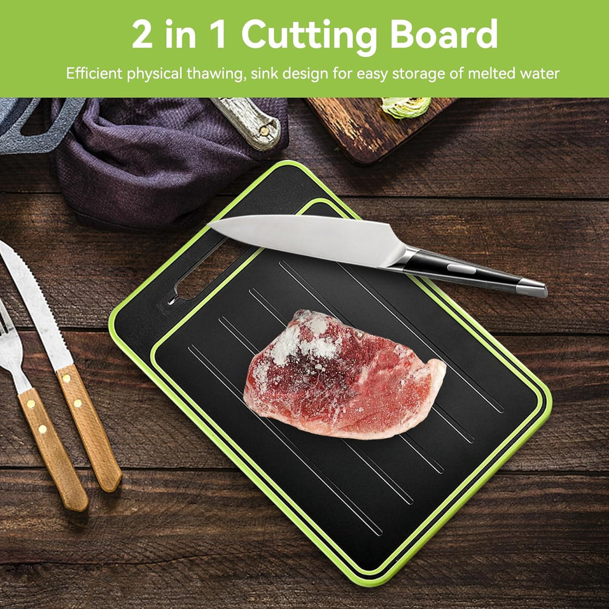 4 in 1 Chopping and Defrosting Board
