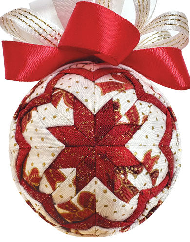 Sparkling Bows Quilted Ornament